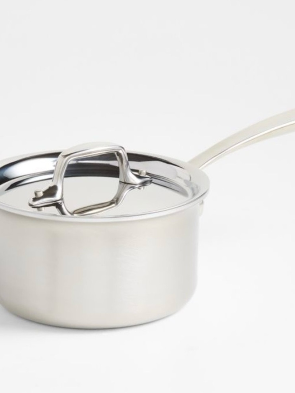 All Clad 1 1/2 qt. Stainless Steel Saucepan w/Lid - Silver Excellent Condition